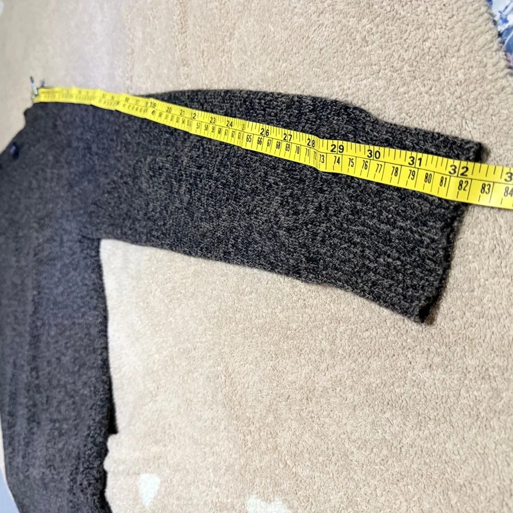 J. Crew Sweater Mens M Gray Marled Lambswool Blend Raglan Crewneck Pullover